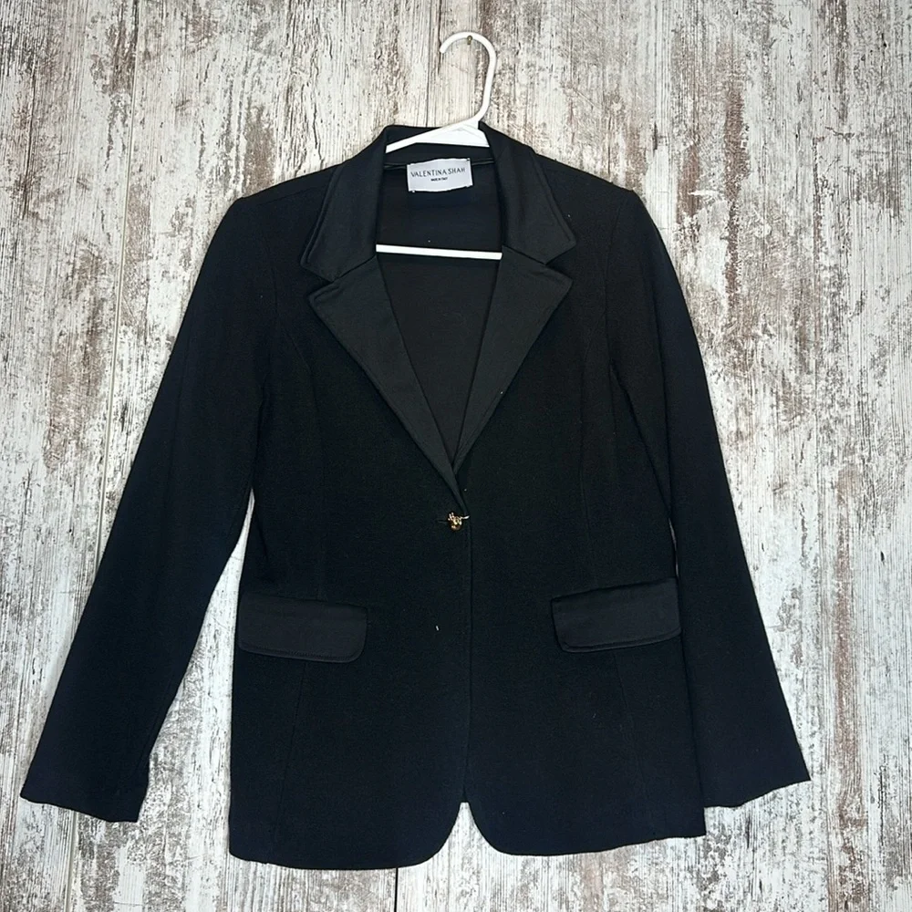 Valentina Shah Janet Blazer in black size 8 NWT - Picture 1 of 9